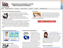 Tablet Screenshot of internetattorneysassociation.org
